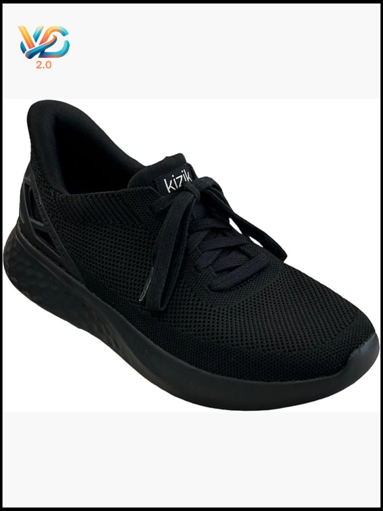 Hands-Free Slip On Sneakers - Breathable Knit, Arch Support, Comfort Walking